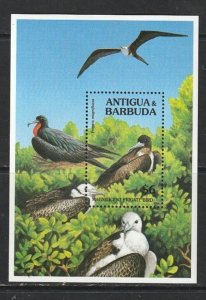 1990 Antigua - Sc 1359 - MNH VF - 1 SS - Frigate Bird