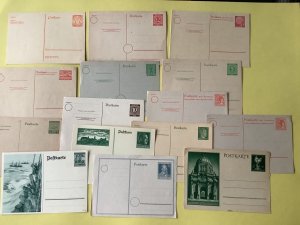 Germany collection of vintage postal stationary 15 items  Ref A534