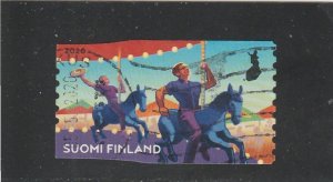 Finland  Scott#  1604e  Used  (2020 Men on Carousel Horses)