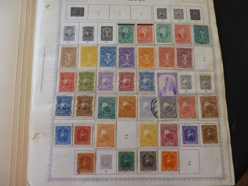 Salvador 1867-1921 Stamp Collection on Scott Album Pages