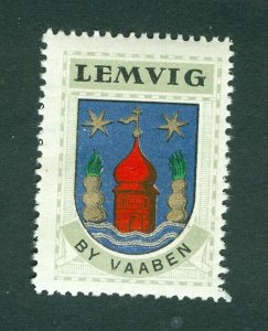 Denmark. Poster Stamp 1940/42. Mnh. Town: Lemvig. Coats Of Arms: Tower, Stars