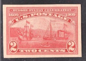 US Stamp#373 2c Carmine Half Moon Clermont Imperf MINT Hinged OG SCV $ $20.00 