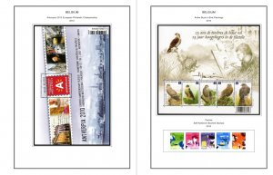 COLOR PRINTED BELGIUM 2000-2010 STAMP ALBUM PAGES (155 illustrated pages)