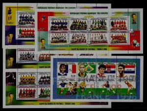 Comoro 947-51 MNH Football-98 SCV64.50