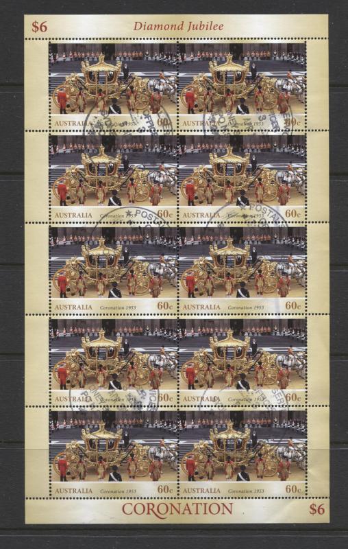 Australia - Scott 3900 - Sheet of 10 - 2013 - CTO - Diamond Jubilee