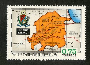 VENEZUELA 988 MNH BIN .75 MAP