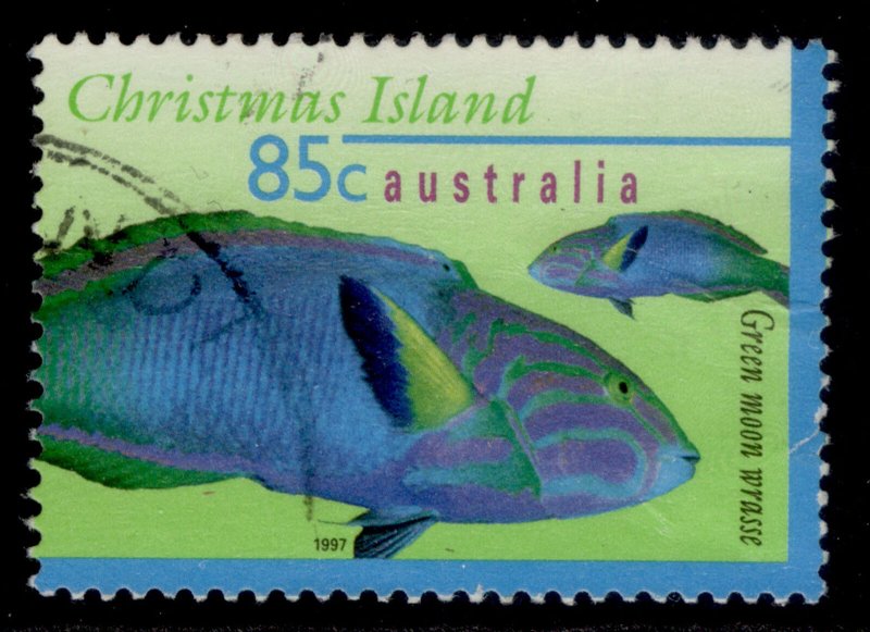 AUSTRALIA - Christmas Island QEII SG416, 1995 85c moon wrasse, FINE USED.