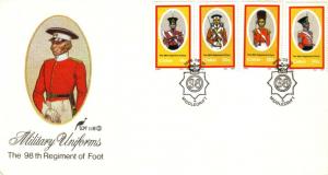 Ciskei - 1986 British Military Uniforms FDC SG 95-98