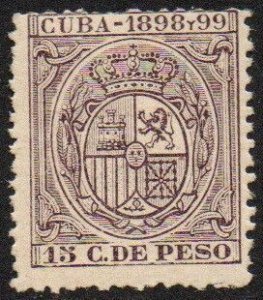 Cuba 15 Peso Revenue Mint Hinged