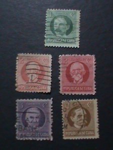 ​CUBA-1910  112 YEARS OLD- FAMOUS PERSONS-USED-VF WE SHIP TO WORLDWIDE