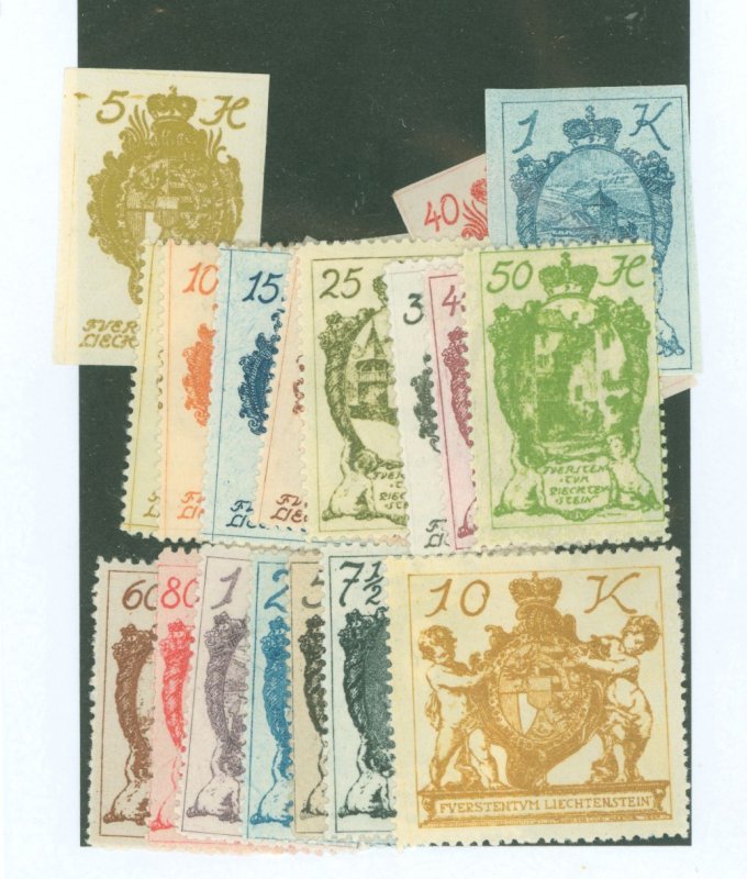 Liechtenstein #18-46 Unused Single (Complete Set)