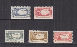 MAURITANIA, 1940 Air set of 5, mnh. 