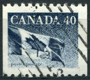 Canada Sc#1194C Used, 40c bl grey, Definitives 1989-2005: Canadian Flag (1990)