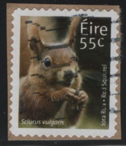 Ireland 2011 used Sc 1941 55c Red squirrel, on piece