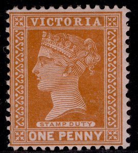 AUSTRALIA - Victoria QV SG313b, 1d orange-brown, M MINT. Cat £35.