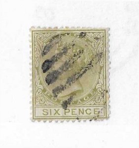 Lagos Sc #26  6p grayish green used VGF