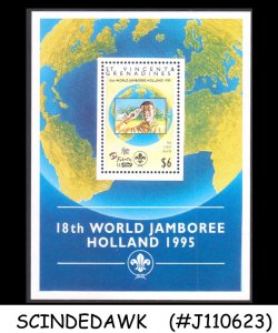 ST. VINCENT - 1995 18th WORLD JAMBOREE / BOY SCOUTS  HOLLAND MIN. SHEET MINT NH