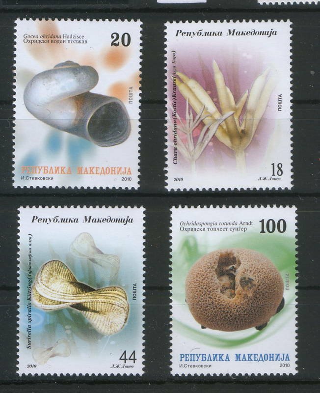 MACEDONIA-MNH**-SET-FLORA AND FAUNA IN LAKE OHRID-2010.