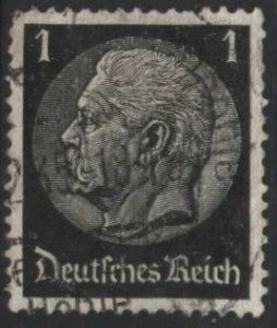 Germany 415 (used) 1pf Hindenburg, black (1933)