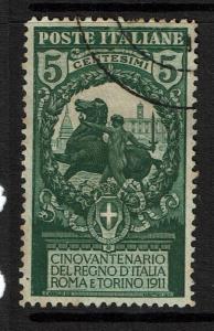 Italy SC# 120, Used, Hinge Remnant - S4225