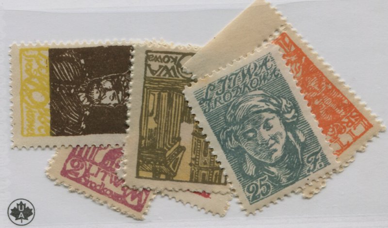 CENTRAL LITHUANIA  23-28  PERF  MNH