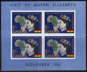 Ghana 109a MNH Royalty Elizabeth II Map of Africa ZAYIX 013123SM22