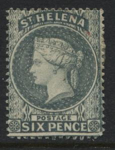 St. Helena 1889 6d gray perf 14 mint o.g.