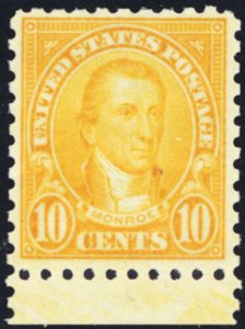 591, Mint FVF NH 10¢ Perf 10 Washington - Stuart Katz