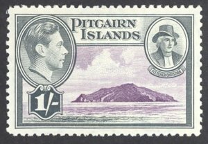 Pitcairn Islands Sc# 7 MNH 1940-1951 1sh View of Pitcairn Island