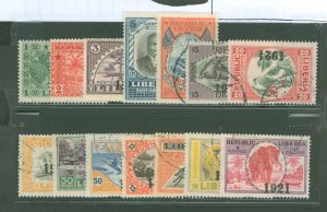 Liberia #195-208 Used