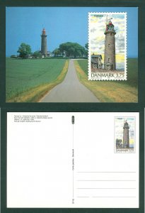 Denmark. Stationery,Card 1996. Post Denmark,Unused .Lighthouse Fornaes.Sc# 1055.