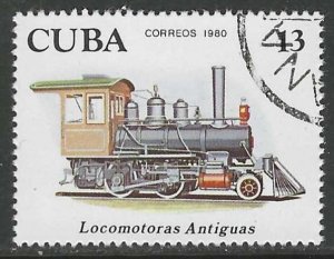 CUBA 1980 13c LOCOMOTIVE Issue Sc 2361 CTO Used