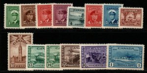 CANADA SG375/88 1942-8 WAR EFFORT SET MNH