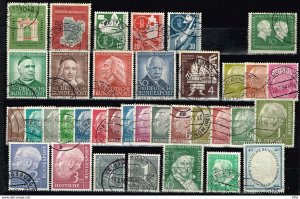 Germany 1949-56, Scott# Almost completely.used