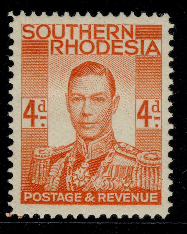 SOUTHERN RHODESIA GVI SG43, 4d red-orange, M MINT. 