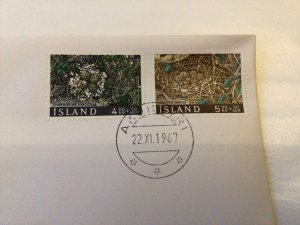 Iceland 1967 Birds Nests first day cover Ref 60415