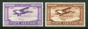 Egypt Scott C1-2 First pair of Airmails Mint Never Hinged  $21.00