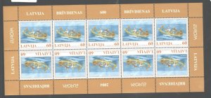 LATVIA 2004 EUROPE CEPT #594a,T.BECHE; SHEET=$9.75 / 1T.B.=$2.25