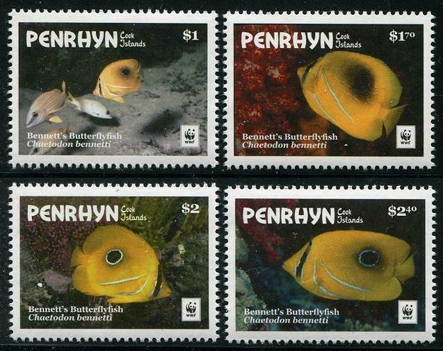 HERRICKSTAMP NEW ISSUES PENRHYN WWF Bennet's Butterflyfish