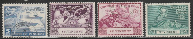 St. Vincent #170-173 Used Full Set of 4