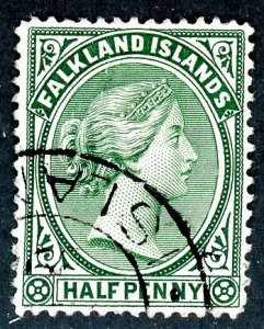 Falkland Islands, Scott #9, Used