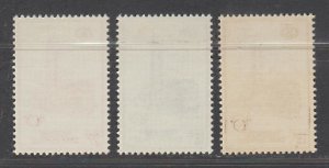 BELGIUM 1954 Railways Stations (3v Cpt) MLH CV$70+