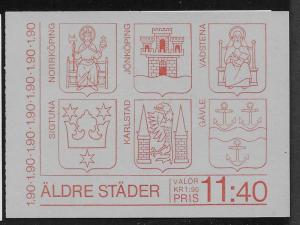 SWEDEN SC# 1513a  COMP BKLT/6  FVF/MNH 1984