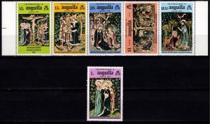 Anguilla 1976 Easter, Set incl. Horiz. strip [Mint]