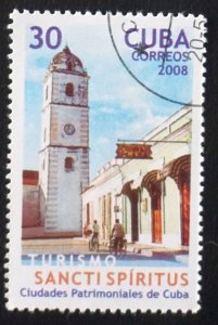 CUBA Sc# 4882  HISTORIC CUBAN CITIES tourism SANCTI SPIRITUS 30c  2008 used cto