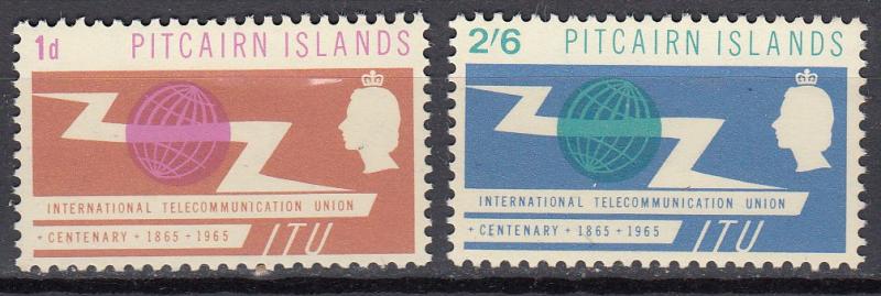 Pitcairn Island -1965 ITU Sc# 52/53 - MNH (584)