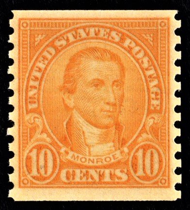 US 603 MNH VF 10 Cent Monroe - Orange Gem!