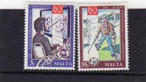 Malta 1981 Year of the Disabled  MH