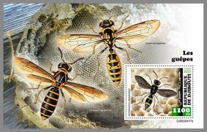 DJIBOUTI 2023 MNH Wasps S/S #417b