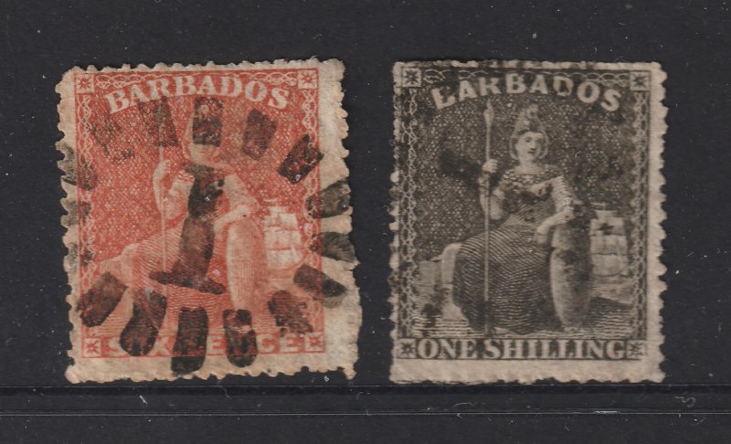 Barbados a pair of used perf 15.5 old Barbados